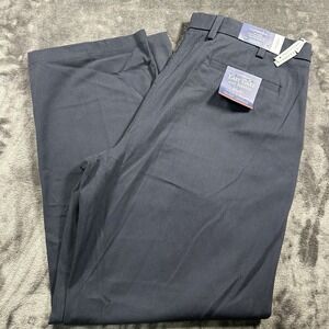 Croft & Barrow Classic Fit Khaki Men's 40x32 Easy Care with Stretch Pants Blue
